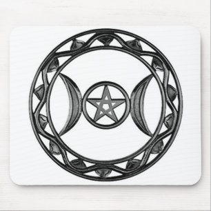Mousepad Deusa tripla com Pentagram