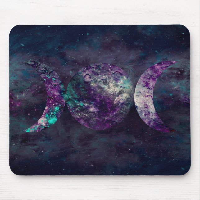 Mousepad Deusa Tríplice Lua Universo da Lua (Frente)