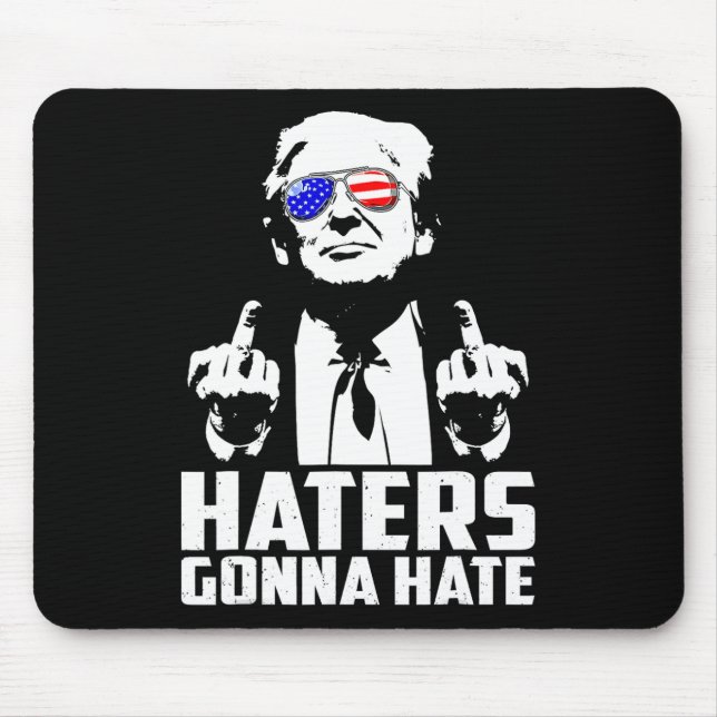 Mousepad Deuses Engraçados dos Dedos do Meio Vão Odiar (Frente)
