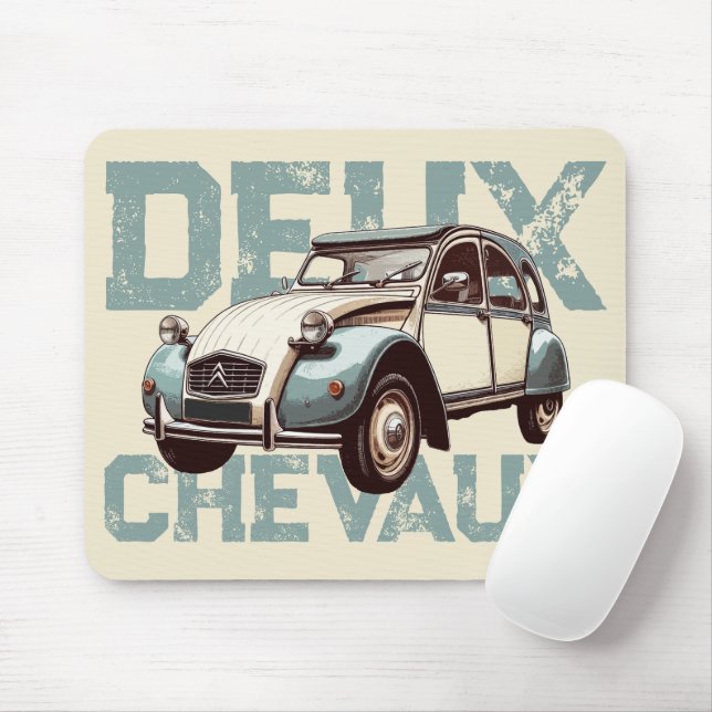 Mousepad Deux Chevaux (Com mouse)
