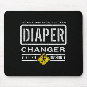 Mousepad Dever de Trocar Fralda Engraçado - Pai Novo Espera
