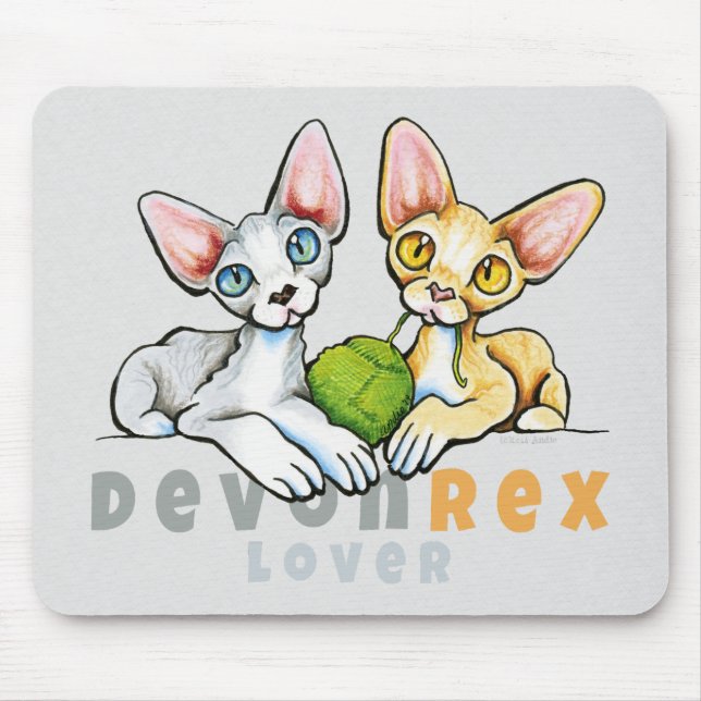 Mousepad Devon Rex Lover (Frente)