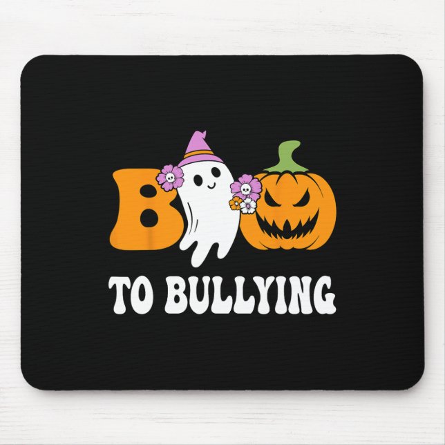 Mousepad Dia Boo à Consciência Fantasma Pumpkin Laranja (Frente)