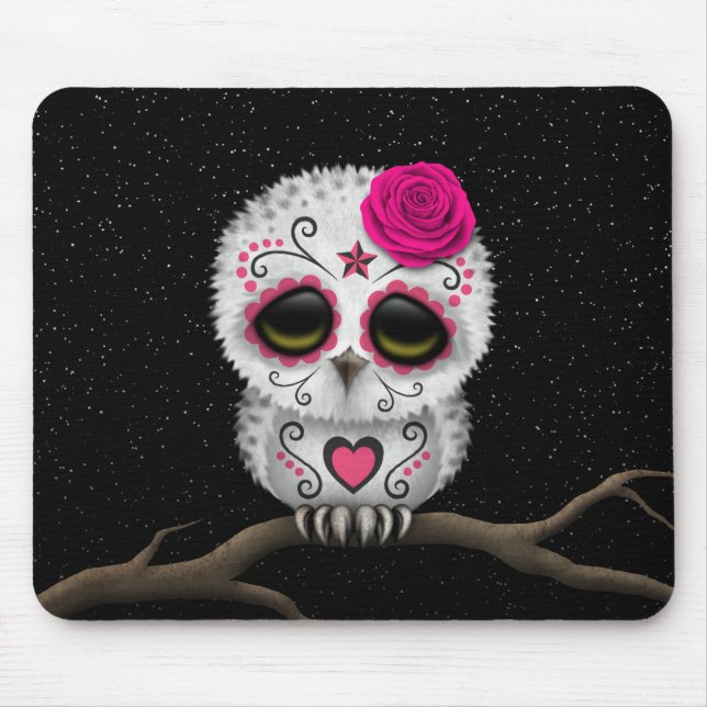 Mousepad Dia cor-de-rosa bonito das estrelas inoperantes da (Frente)