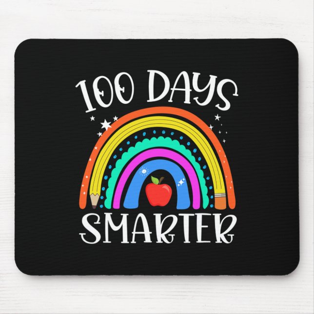 Mousepad Dia Da Escola 100 Dias Mais Inteligente Professor  (Frente)