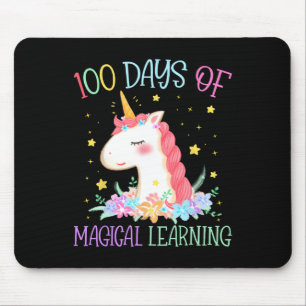 Mousepad Dia Da Escola Unicórnio 100 Dias Gi De Aprendizado