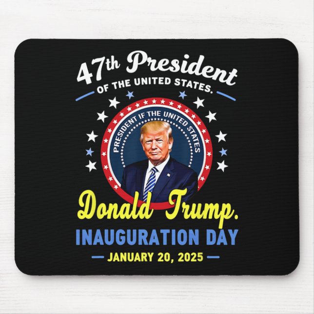 Mousepad Dia da Inauguração do Presidente Donald Trump (Frente)
