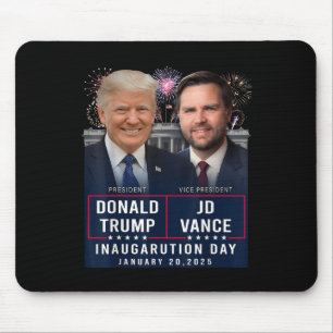 Mousepad Dia da Inauguração do Trump Vance 2025 Donald Trum
