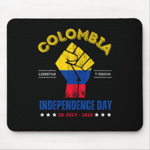 Mousepad Dia da Independência 1810 República da Colômbia 20