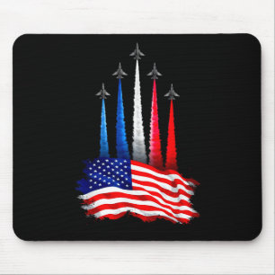Mousepad Dia da Independência Bandeira Americana Aviões a J