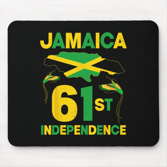 Mousepad Dia da Independência da Jamaica, 61ruas desde 1962 (Frente)