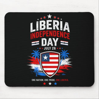Mousepad Dia da Independência da Libéria 26 de Julho Bandei