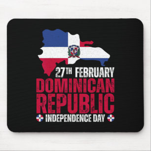 Mousepad Dia da Independência da República Bandeira e Mapa