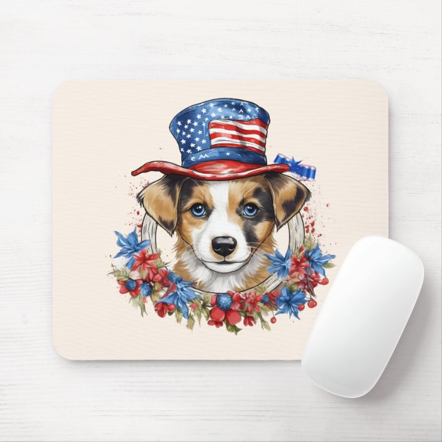 Mousepad Dia da Independência Patriótica 4 de julho dos EUA (Com mouse)