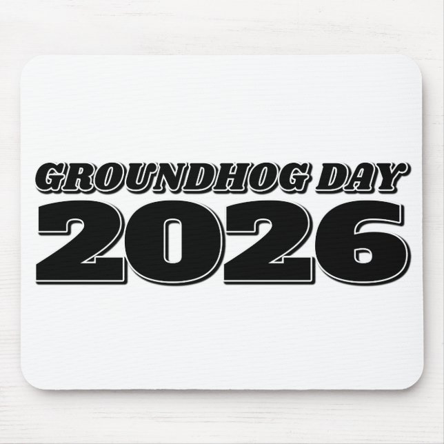 Mousepad Dia da Marmota 2026 (Frente)