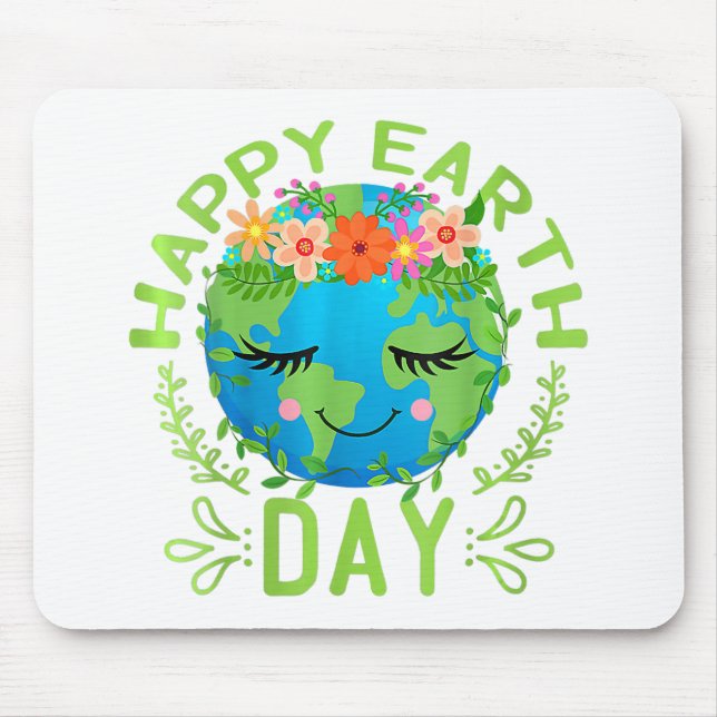 Mousepad Dia da Terra Engraçado Citação da Terra Feliz Dia  (Frente)