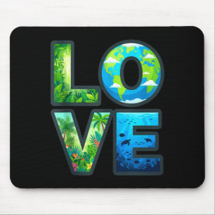 Mousepad Dia da Terra natureza amor ecológico ambiental