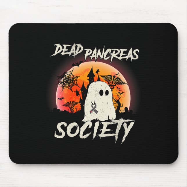 Mousepad Dia das Bruxas do Morto de Consciência da Diabetes (Frente)