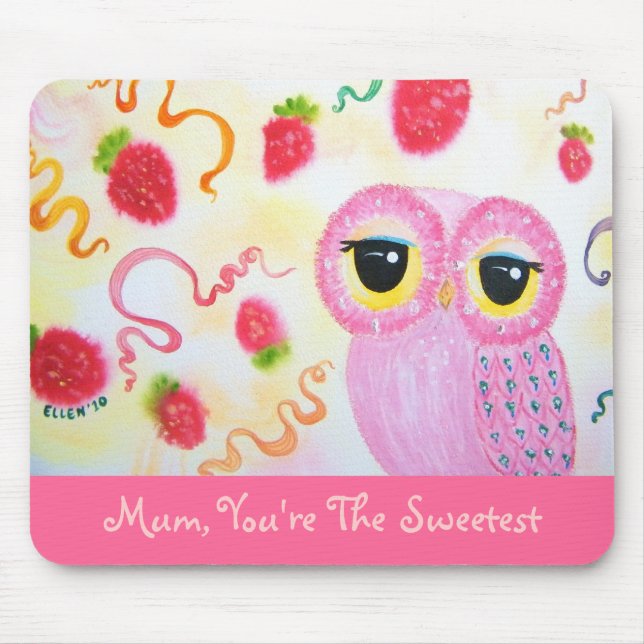 Mousepad Dia das mães da morango da morango (Frente)