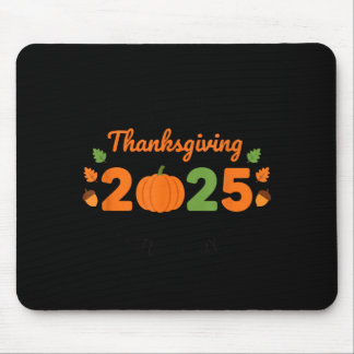 Mousepad Dia de Ação de Graças 2025 abóbora família grata p