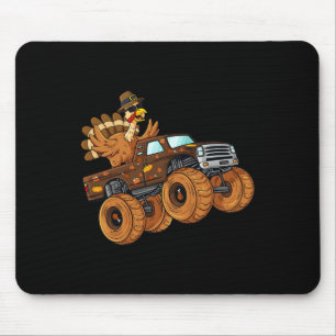 Mousepad Dia de Ação de Graças à Turquia a Caminhar Monstro