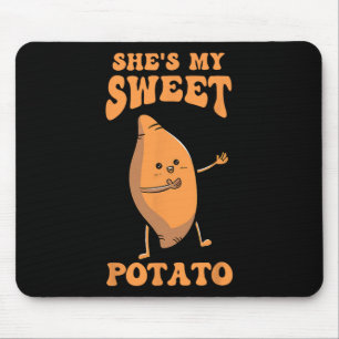 Mousepad Dia de Ação de Graças Casal Combinando Ela é Minha