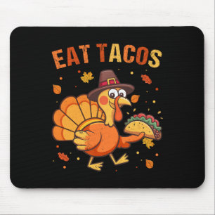 Mousepad Dia de Ação de Graças Peru Mexicano Engraçado Come