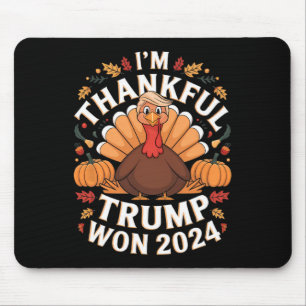 Mousepad Dia de Ação de Graças Trump Estou Grato Trump Venc