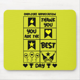 Mousepad Dia de Apreciação do Funcionário