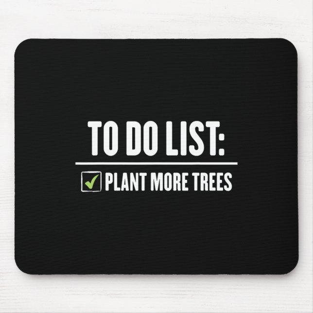 Mousepad Dia de Árvore Feliz de Árvores Plantadoras (Frente)
