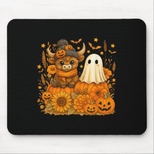 Mousepad Dia de as Bruxas engraçado Vaca Fantasma Spooky, A