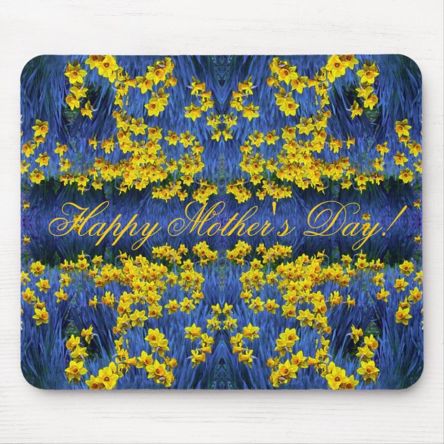 Mousepad Dia de as mães Daffodil Primavera Fantasy (Frente)