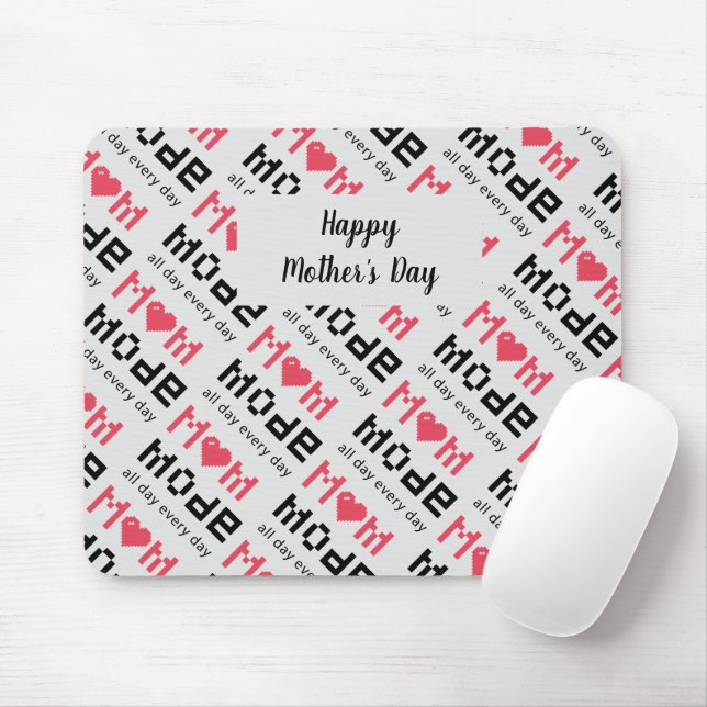 Mousepad Dia de as mães Engraçado Gag Mãe Modo Personalizad (Com mouse)