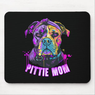 Mousepad Dia de as mães Pittie Mãe Pitbull Dog Lovers