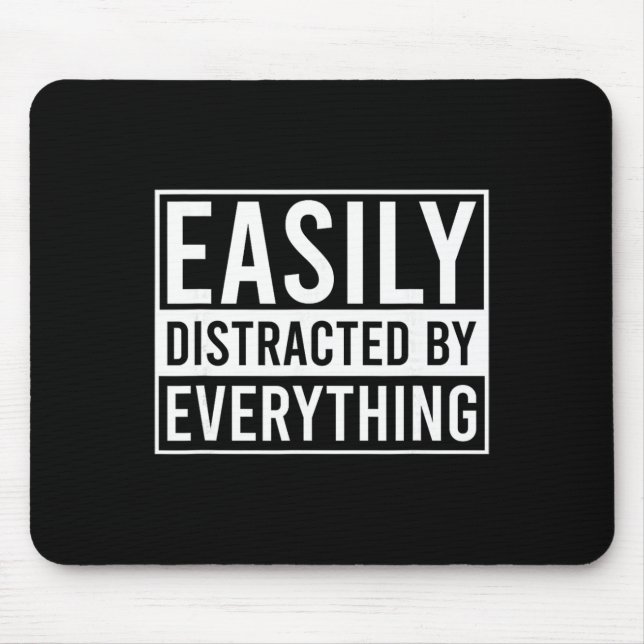 Mousepad Dia de Conscientização da Saúde Mental Tdah Homens (Frente)