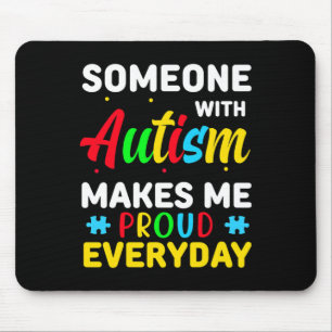 Mousepad Dia de Conscientização do Autismo Autismo Me Faz O