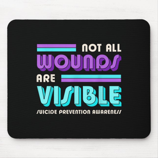 Mousepad Dia de conscientização sobre prevenção de feridas  (Frente)