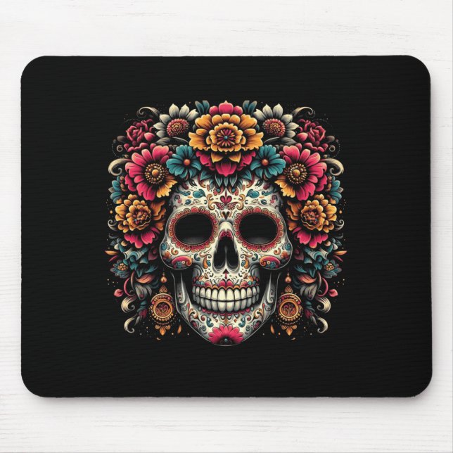 Mousepad Dia De Cranio De Açúcar Da Agência Governamental (Frente)
