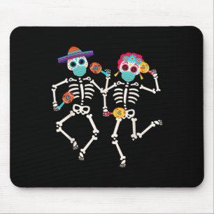 Mousepad Dia De Los Muertos Da Dança Do Crânio Morto