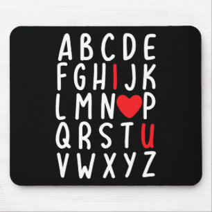 Mousepad Dia de os namorados Abc I Te Amo O Professor De Co