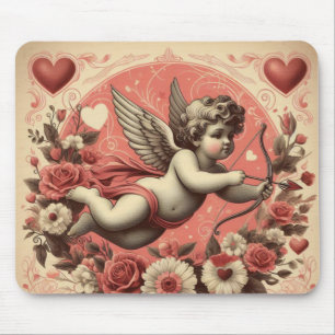 Mousepad Dia de os namorados Clássico/Vintage/Cupido Retroa