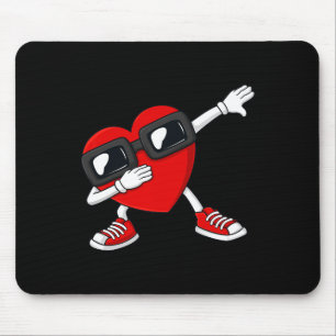 Mousepad Dia de os namorados Dabbing Heart alvo Meninas Cri