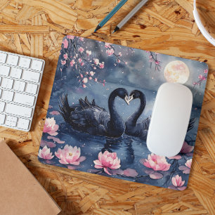Mousepad Dia de os namorados de Aquarelas Moon Swan Casal F