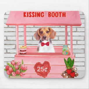 Mousepad Dia de os namorados do Cachorro Beija