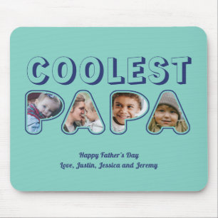 Mousepad Dia de os pais de Fotografia Personalizada da Famí