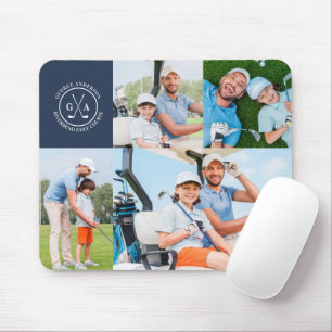 Mousepad Dia de os pais de Monograma Multifotográfico de Go