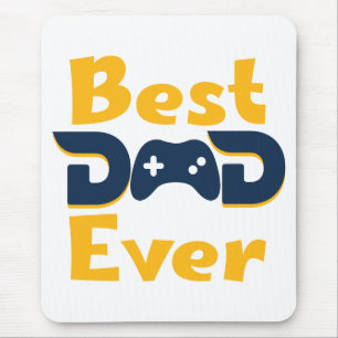 Mousepad Dia de os pais de Pai de jogador do melhor Pai azu