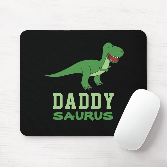 Mousepad Dia de os pais de Pai Dino Daddysaurus Dinosaur T- (Com mouse)