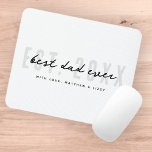 Mousepad Dia de os pais de pré-disquete moderno atlético de<br><div class="desc">Esta design simples e moderna é composta por serifa sã e tipografia de scripts divertidos.</div>