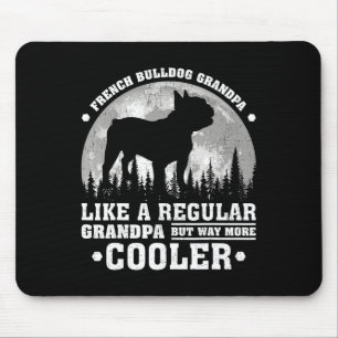 Mousepad Dia de os pais de vovô do Buldogue Francês Retro D